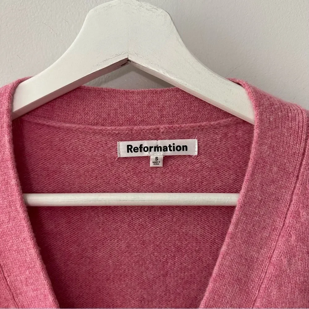 Reformation Val Regenerative Wool Cardigan - Picture 5 of 9